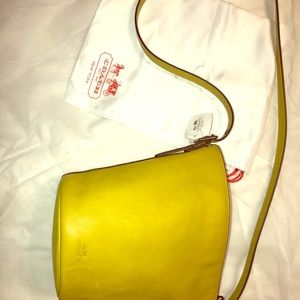 Authentic Coach Mini Duff Handbag (saffron)